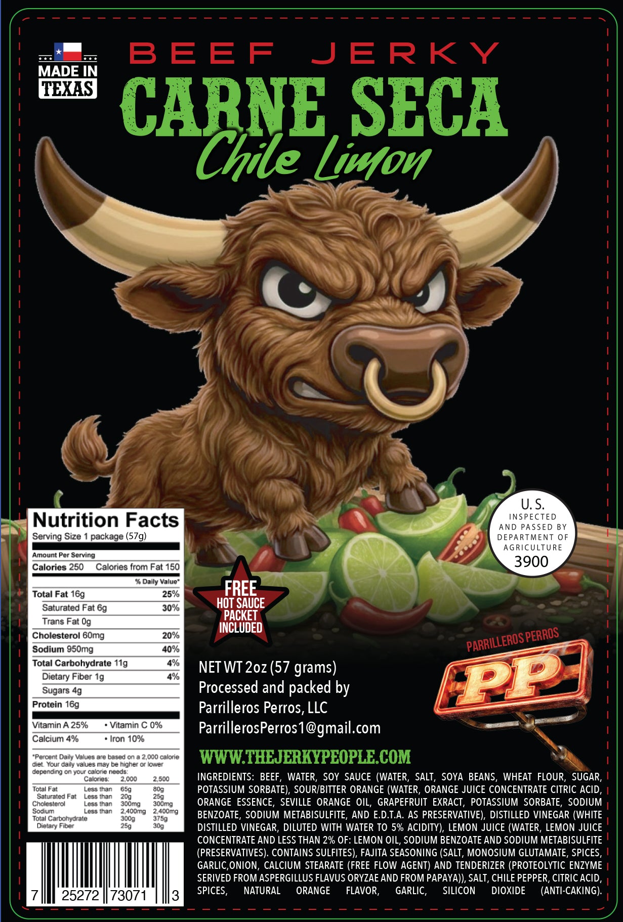 CHILE LIMON BEEF JERKY