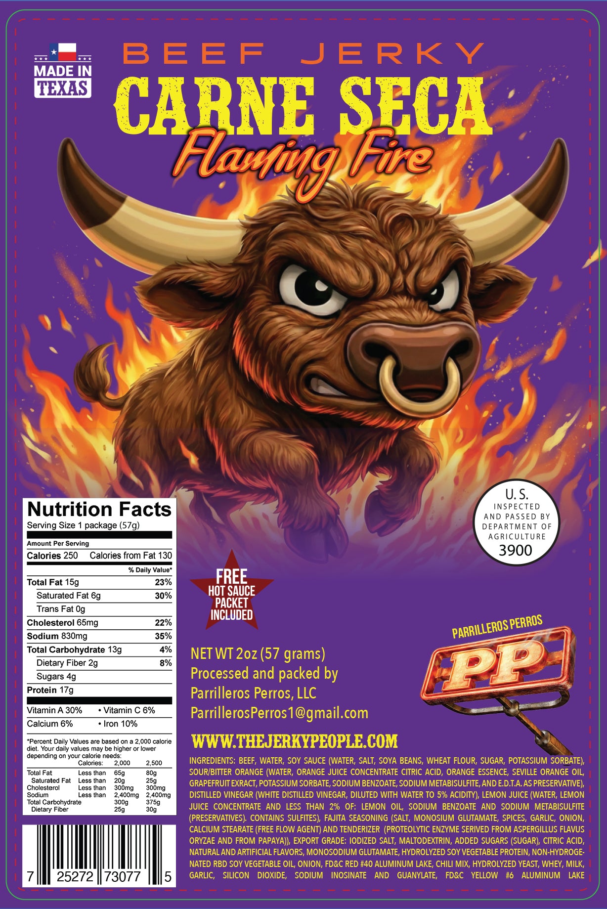 FLAMING FIRE BEEF JERKY