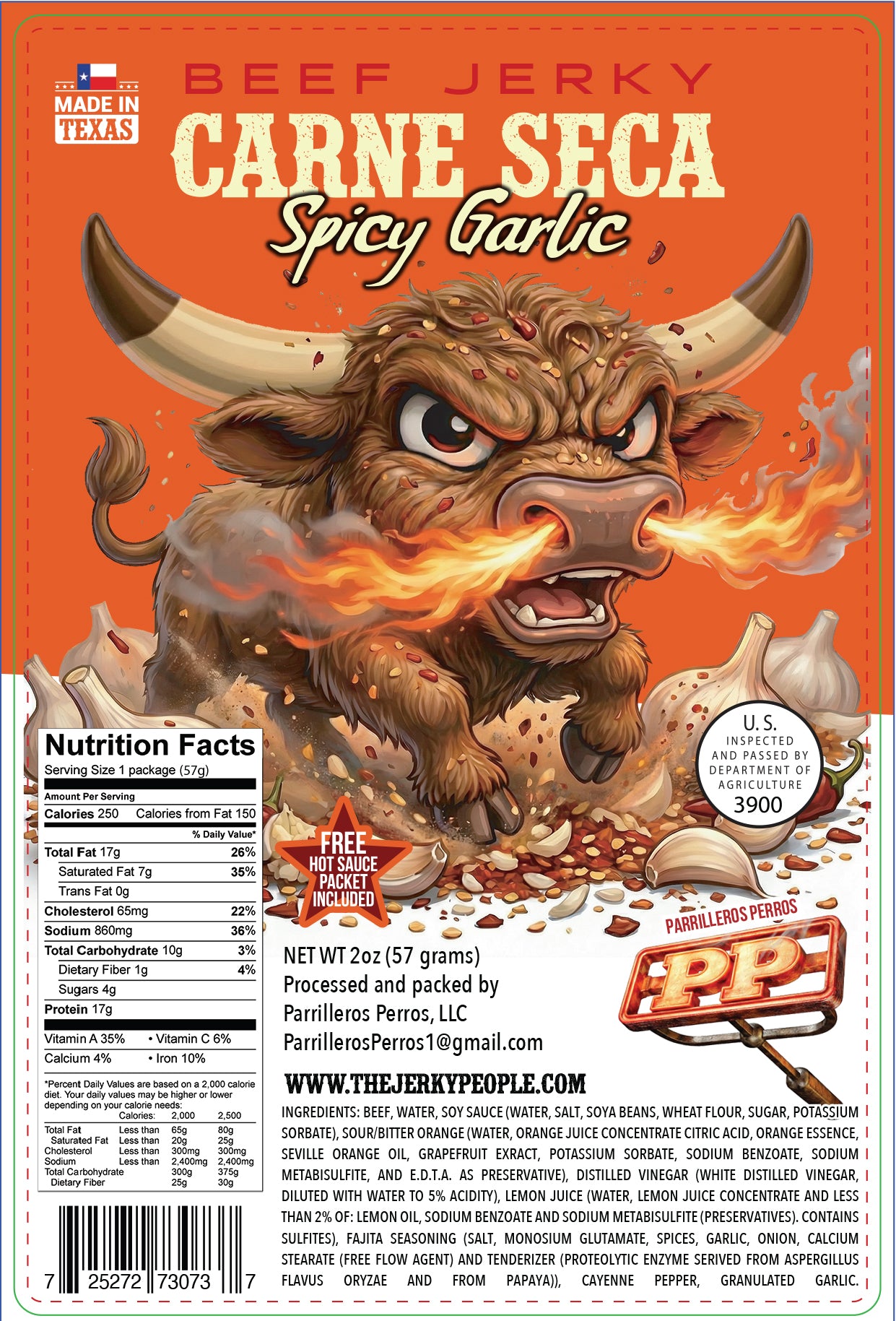 SPICY GARLIC BEEF JERKY