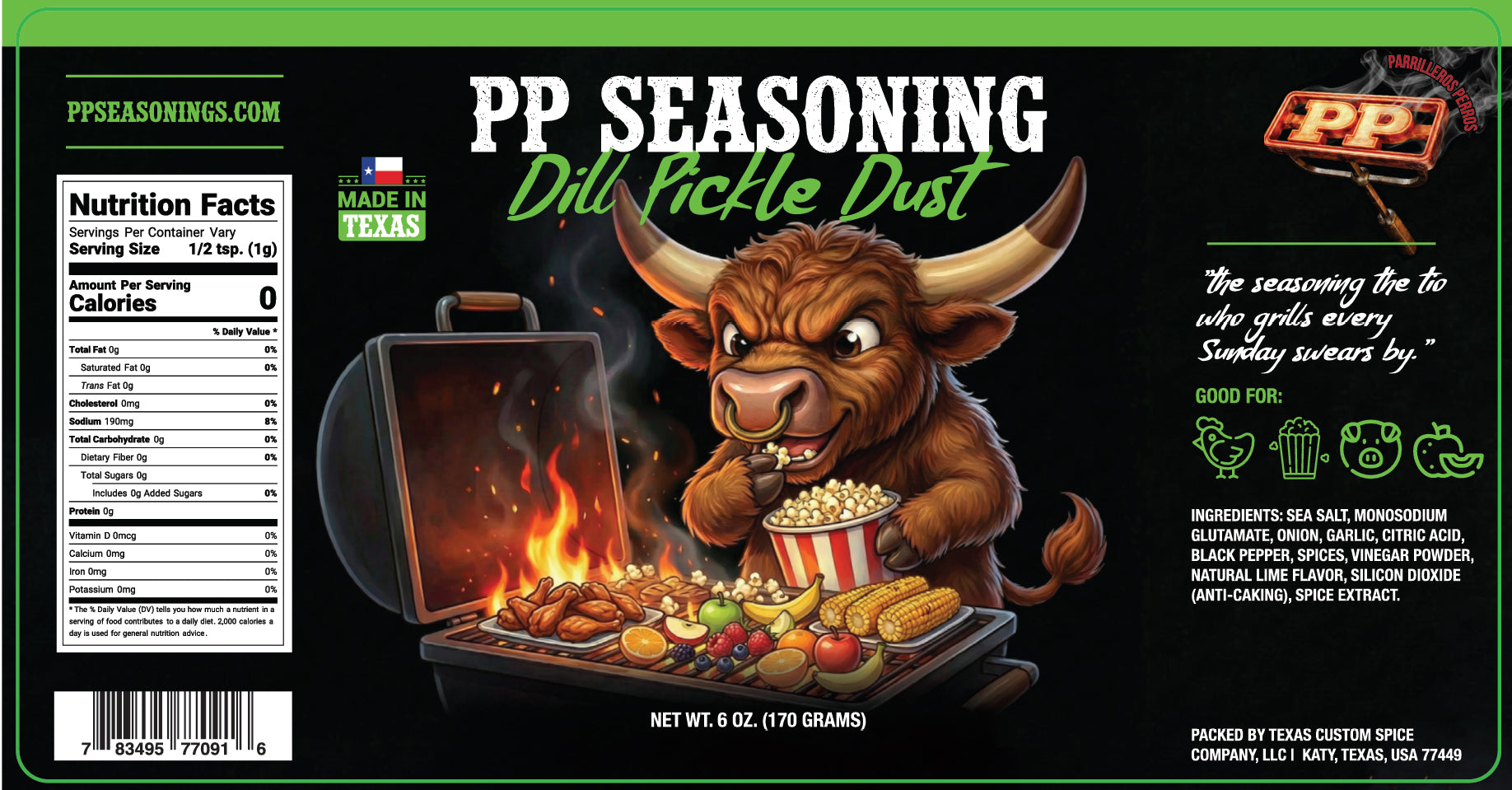 DILL PICKLE DUST SEASONING – Parrilleros Perros